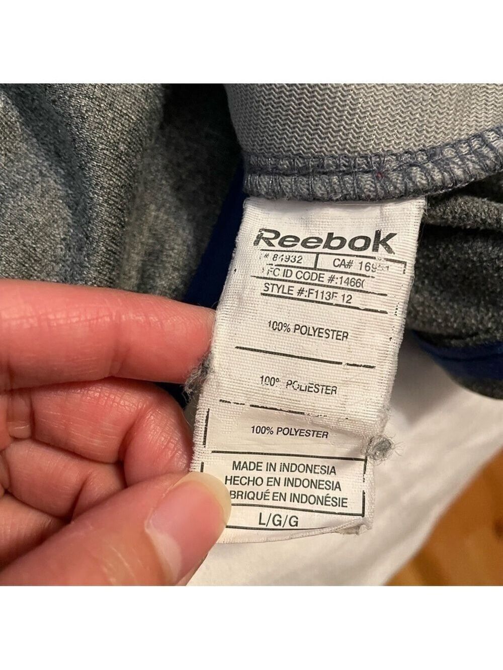 Reebok Oilers Large Sweater - Picture 2 of 5